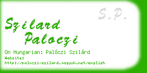 szilard paloczi business card